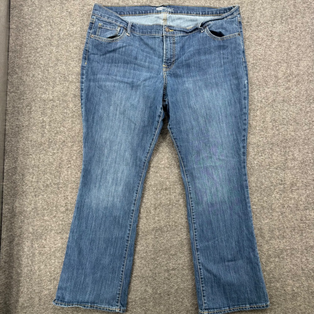 Old Navy The Flirt Bootcut Jeans Womens 18 Medium Wash Blue Stretch Denim Tall